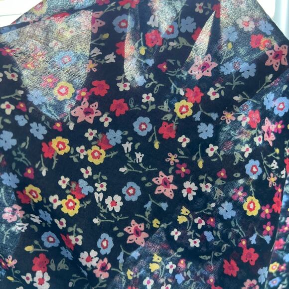 Gap Factory Utility Boyfriend Fit Shirt Womens Small Floral Button Up Colorful - Picture 9 of 12